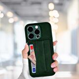 İPHONE 14 PRO TLP KARTLIKLI STANDLI  LÜX DERİ KILIF