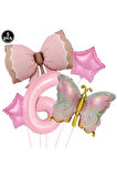 MAKARON FİYONK KELEBEK FOLYO YAŞ BALON SET