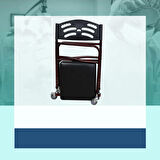 RKL3230 KATLANIR KLOZETLİ SANDALYE DERİ DÖŞEMELİ TEKERLEKLİ