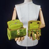 Hakiki Deri El Yapımı Bayan Çanta, Kadın Omuz Çantası, Çapraz Çanta, Tote Bag Çanta Set GG2