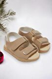 Cırt Cırtlı Çift Bantlı Unisex Çoçuk Sandalet