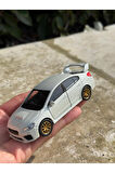 Subaru İmpreza Koleksiyon Metal Araba 12cm Lüks Araba Beyaz Oyuncak Araba Model Araba