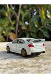 Subaru İmpreza Koleksiyon Metal Araba 12cm Lüks Araba Beyaz Oyuncak Araba Model Araba