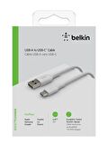 Belkin Type-c Örgülü Data & Hızlı Şarj Kablo 2m-beyaz CAB002BT2MWH