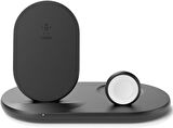 Belkin WIZ001VFBK Siyah 3in1 Kablosuz Şarj Aleti Teşhir