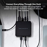 Belkin USB-C Çift Ekran Bağlantı İstasyonu (85W Güç Dağıtımı, HDMI, USB-A 3.1 Gen 1, USB-C, USB C Dizüstü Bilgisayar için Ses - Teşhir