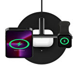 Belkin WIZ017VFBK Boostcharge Pro Magsafe 3in1 Kablosuz Şarj 2. Jenerasyon- Siyah