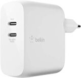 Belkin WCH013VFWH Çift USB-C Power Delivery GaN Duvar Şarj Cihazı 65W