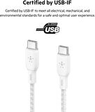 Belkin Braided USB-C 100W 2 Metre Kablo - Beyaz