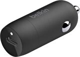 Belkin BoostCharge Araç Şarjı Type-C 30 W - Siyah