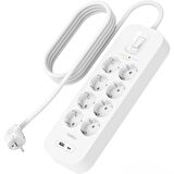 Belkin SRB003VF2M USB-C-USB-A 8x Akım Korumalı Priz 2M