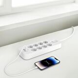Belkin SRB003VF2M USB-C-USB-A 8x Akım Korumalı Priz 2M