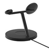 Belkin BoostCharge Pro Qi2 (15 W) 3'ü 1 arada Kablosuz Şarj İstasyonu WIZ032KQBK