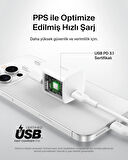 Belkin BoostCharge USB-C 25 W PD 3.0 PPS Hızlı Şarj Cihazı, Beyaz