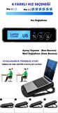 S18 Ayarlanabilir 4 Fanlı Laptop Soğutucu Fan Led Işıklı Bilgisayar Standı Stant Notebook Cooler