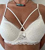 Çapraz Aksesuarlı, Destekli Sütyen-Külot Takımı