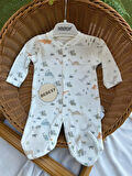 Dinozor Baskılı Bebek Tulumu 