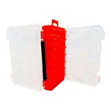 Fishika Lure Box 10cm Turuncu Çift Taraflı Balıkçı Kutusu