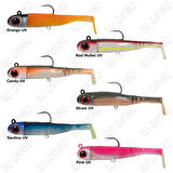 Seabor Lily Shad 2+1 13,5cm 125gr Silikon Yem Orange UV