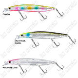 Daiwa Shore Line Shiner-Z Vertice R 125F 12,5cm 20,5gr Maket Yem Pink Head Laser