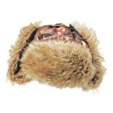 Remixon Fur Cap Sazlık Desenli Kalpak Beden : L