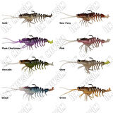 Savage Gear 3D Shrimp Weedless 9 cm 7 gr Silikon Karides Renk : Plum Chartreuse