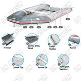 Bestway 65047 Caspian Pro 280cm Air Deck Taban Şişme Bot
