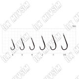 Sasame F-892 BL Nickel S-Straight İğne İğne No : 2
