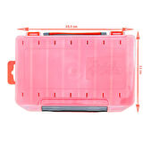 Fishika Lure Box 10cm Turuncu Çift Taraflı Balıkçı Kutusu