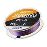 Gosen Jigging Answer 8B Multicolor 300m İp Misina Kalınlık (mm) : 0,16mm