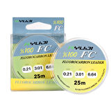 Ryuji %100 FC 25m Fluoro Carbon Leader Misina Kalınlık (mm) : 0,41mm