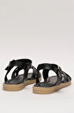 Günlük Şık Rahat Kadın Sandalet SİYAH