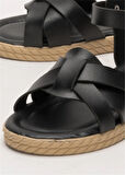 Günlük Şık Rahat Kadın Sandalet SİYAH
