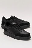 Unisex Düz Hafif Taban Günlük Sneaker Ayakkabı SİYAH