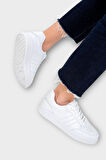 Unisex Düz Hafif Taban Günlük Sneaker Ayakkabı BEYAZ