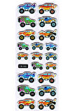 Sticker Kabartmalı Sticker Defter Planlayıcı Etiket (cb592) 16x7 cm- Monster Truck Araba