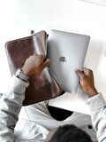Convolantis Hakiki Deri Macbook Çantası - Deri Laptop Kılıfı 13'' & 14'' Uyumlu