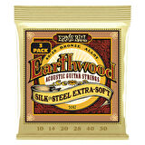 Ernie Ball P03047 Earthwood Silk and Steel Extra Soft 80/20 Bronze Acoustic Guitar Strings (3-Pack) 3lü Akustik Gitar Teli 10 - 50