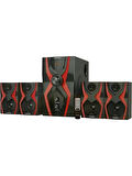 Carboon Serisi Ts-40 52 Watt Bluetoothlu 4+1 Dijital Ekran Radyolu USB Tf Destekli Ses Sistemi