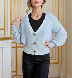 MDB Düğme Detay Triko Bluz