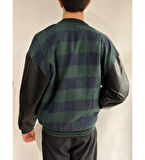 MDB Erkek Pötikare Desen Nakışlı Kolej Ceket  Haki