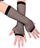 MDB Siyah Renk Uzun File Eldiven - Örgü Eldiven Siyah Renk