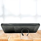 İPHONE 11 PRO TLP KARTLIKLI STANDLI  LÜX DERİ KILIF