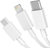 3in1 To Usb Micro Lightning Type-C 18W Şarj Cihazı İphone Samsung Xiaomi Huawei Uyumlu Şarz Aleti