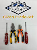  4 PARÇA AMATÖR SET (PENSE , YANKESKİ , DÜZ TORNAVİDA , YILDIZ TORNAVİDA)