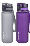Uzspace 2'li Tritan Matara Seti 500 ml 14 Farklı Renk Seçeneği FiftyFifty