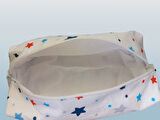 Yıldız Desen Pamuklu Kumaş Makyaj Çantası 27 x 12 x 8 cmSYG-YLDZ01