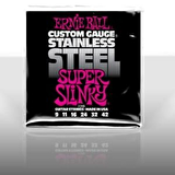 Ernie Ball P02248 Stainless Steel Super Slinky 09-42 Elektro Gitar Teli