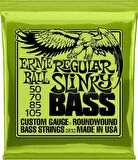 Ernie Ball P02832 Regular Slinky Nickel Wound Electric Bass Strings Takım Tel Bas Gitar Teli 50-105