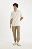 DeFacto Comfort Regular Fit Rahat Kesim Bisiklet Yaka Kısa Kollu Ağır Kumaş Basic Düz Tişört B4444AX24AUBG714